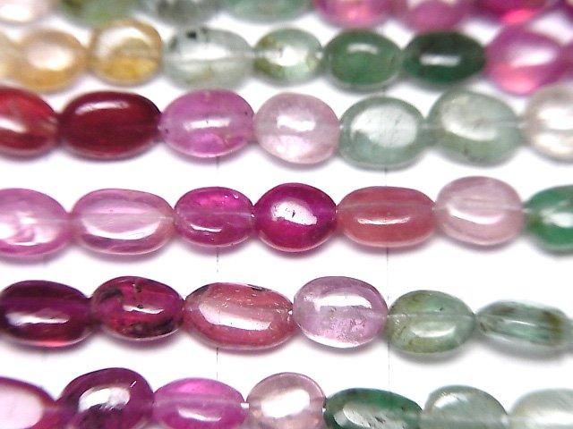 【動画】宝石質サファイア&ルビー&エメラルドAA++ オーバル 半連/1連(約18cm) サムネイル2