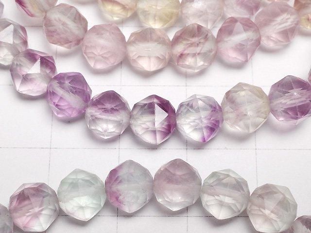 【動画】パープルフローライトAAA スターラウンドカット7mm 【パステルカラー】 1連(ブレス) サムネイル2