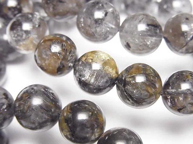 【動画】ダイヤモンドクォーツ ラウンド10mm 1連(ブレス)の画像