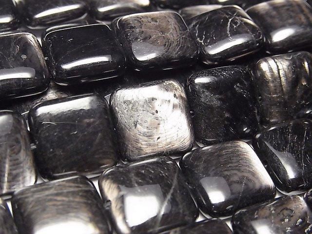 ハイパーシーン スクエア14×14mm 半連/1連｜天然石ビーズの卸