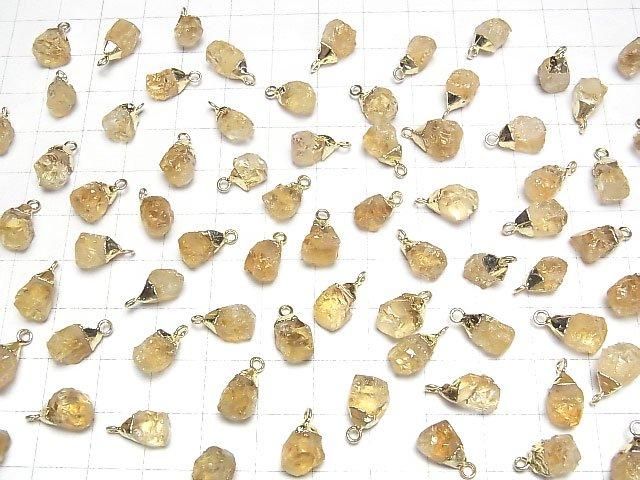 【動画】シトリン ラフロック チャーム ゴールドカラー 2個 サムネイル4
