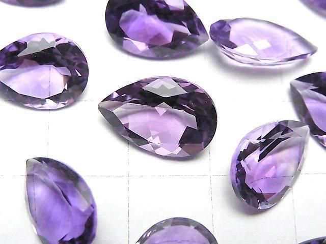【動画】宝石質アメジストAAA ルース ペアシェイプファセットカット14×10mm 2粒 サムネイル2