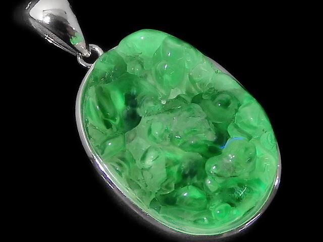 【動画】【1点もの】宝石質ハイアライトオパールAAA- ペンダントトップ SILVER925製 NO.1の画像