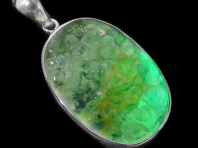 【動画】【1点もの】宝石質ハイアライトオパールAAA- ペンダントトップ SILVER925製 NO.4の画像