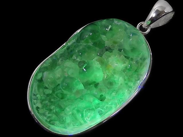 【動画】【1点もの】宝石質ハイアライトオパールAAA- ペンダントトップ SILVER925製 NO.6の画像