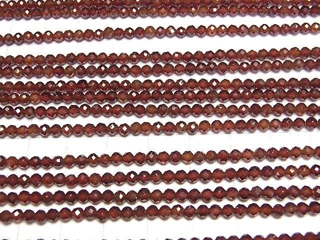 【動画】【素晴らしい輝き】ヘソナイトAAA- ラウンドカット3mm 【ダークカラー】 1連(約37cm) サムネイル3