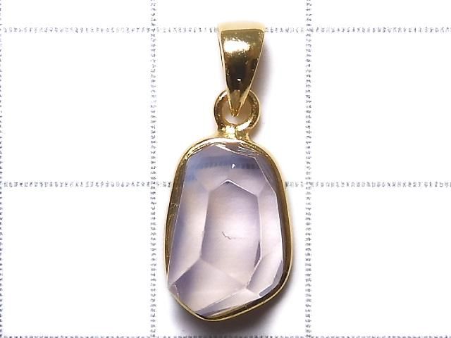 【動画】【1点もの】宝石質スコロライトAAA- カット入りペンダントトップ 18KGP製 NO.134 サムネイル2