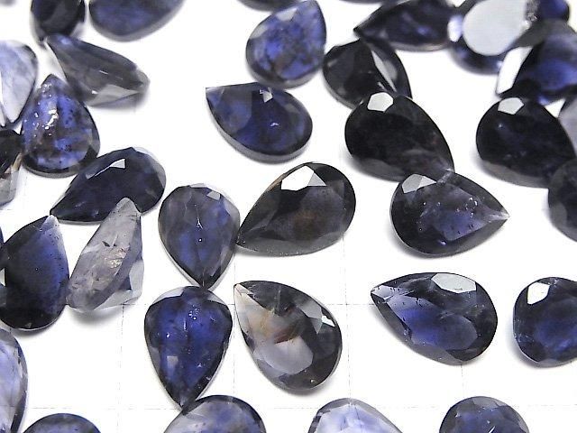 【動画】宝石質アイオライトAAA- ルース ペアシェイプファセットカット12×8mm 1粒 サムネイル3