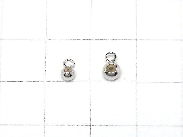 Silver925 カン付きスライドボール 【3mm】【4mm】 ロジウム 5個 サムネイル2