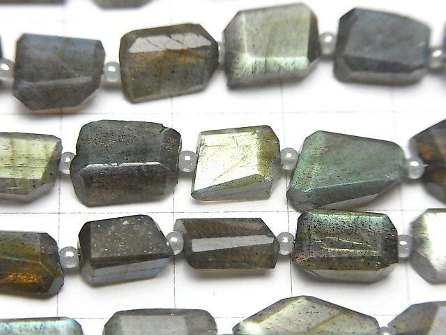 【動画】宝石質ラブラドライトAA++ タンブルカット 半連/1連(約32cm) サムネイル2
