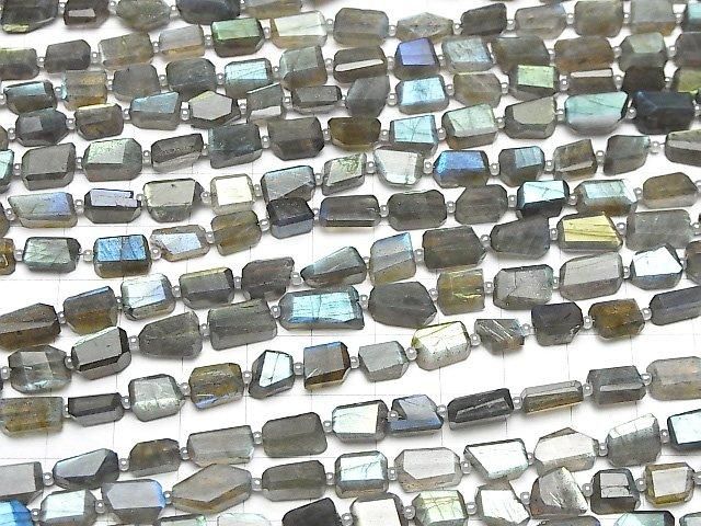 【動画】宝石質ラブラドライトAA++ タンブルカット 半連/1連(約32cm) サムネイル4