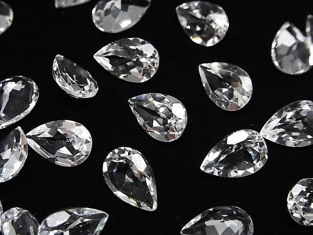 【動画】宝石質ホワイトトパーズAAA ルース ペアシェイプファセットカット12×8mm 2粒 サムネイル3