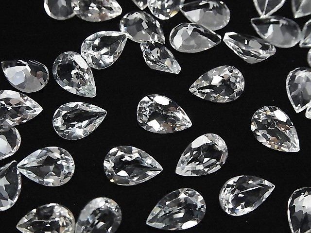【動画】宝石質ホワイトトパーズAAA ルース ペアシェイプファセットカット12×8mm 2粒 サムネイル4
