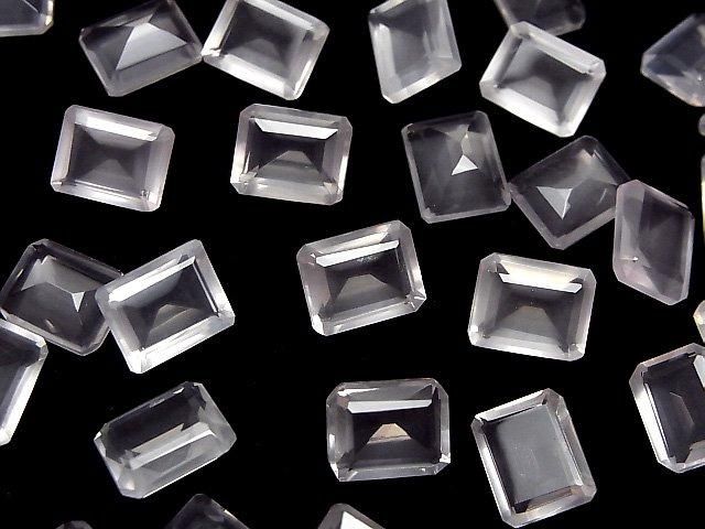 【動画】宝石質ローズクォーツAAA ルース レクタングルファセットカット10×8mm 2粒 サムネイル3