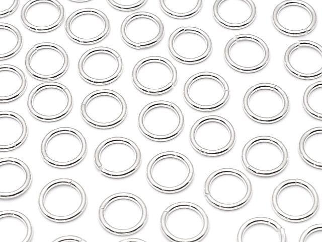 シルバーフィルド 丸カン(開閉タイプ) 【3mm】【4mm】【5mm】【6mm】 線径0.6mm 20個の画像