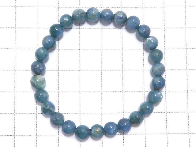 【動画】【1点もの】カイヤナイトインフックサイト ラウンド6.5mm 1連(ブレス) NO.13 サムネイル2