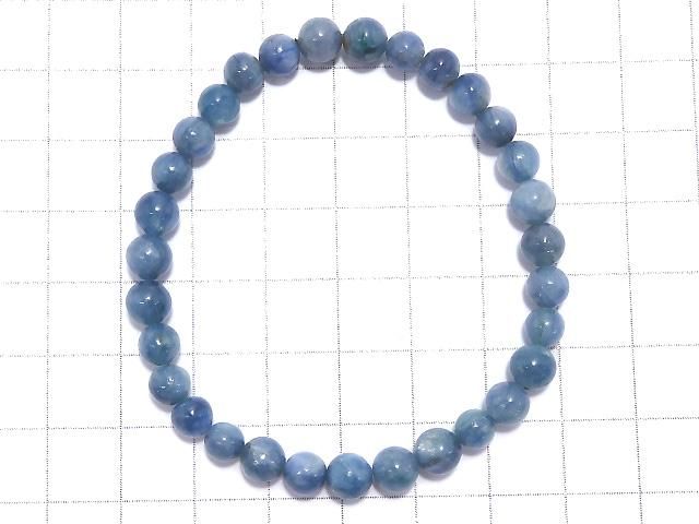 【動画】【1点もの】カイヤナイトインフックサイト ラウンド5.5mm 1連(ブレス) NO.16 サムネイル2