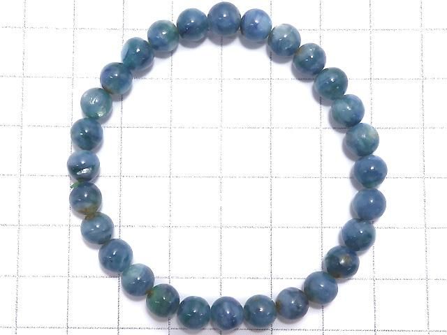 【動画】【1点もの】カイヤナイトインフックサイト ラウンド6.5mm 1連(ブレス) NO.17 サムネイル2