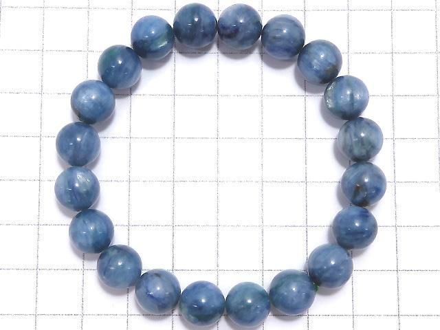 【動画】【1点もの】カイヤナイトインフックサイト ラウンド10mm 1連(ブレス) NO.26 サムネイル2