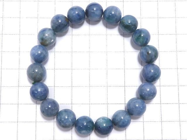 【動画】【1点もの】カイヤナイトインフックサイト ラウンド10.5mm 1連(ブレス) NO.29 サムネイル2