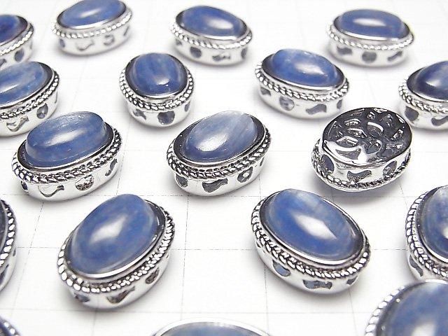【動画】カイヤナイトAAA- 枠留めオーバル スルータイプ 16×12mm 1個 サムネイル3