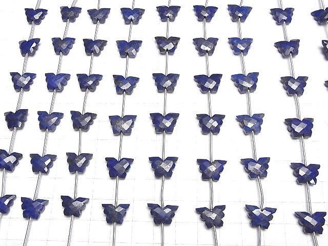 【動画】ラピスラズリAA++ バタフライ(蝶)シェイプ 1連(約10cm) サムネイル4