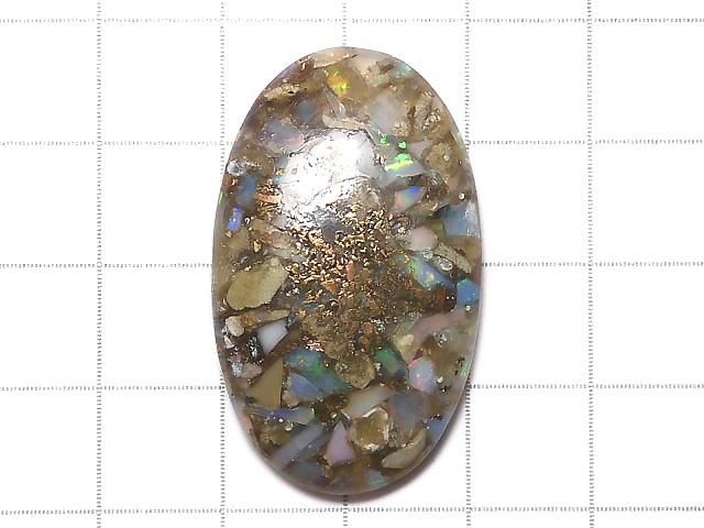 【動画】【1点もの】コッパーオパールAAA カボション 1個 NO.48 サムネイル2