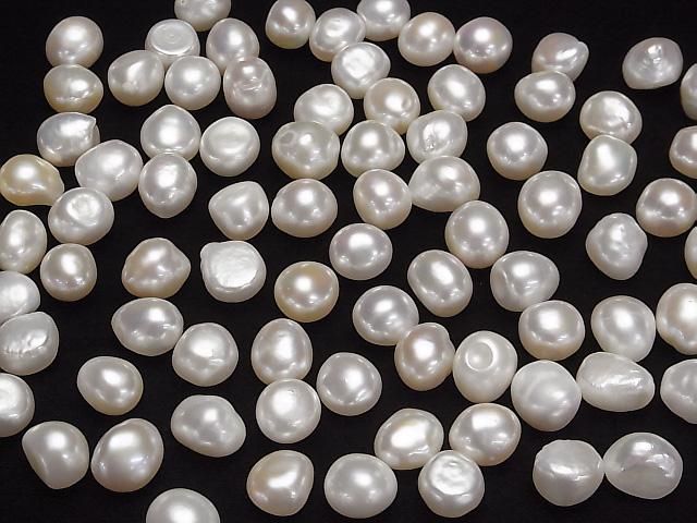 【動画】【粒売り】淡水真珠AAA- ルース ポテト~バロック10~13mm ホワイト 3粒 サムネイル4