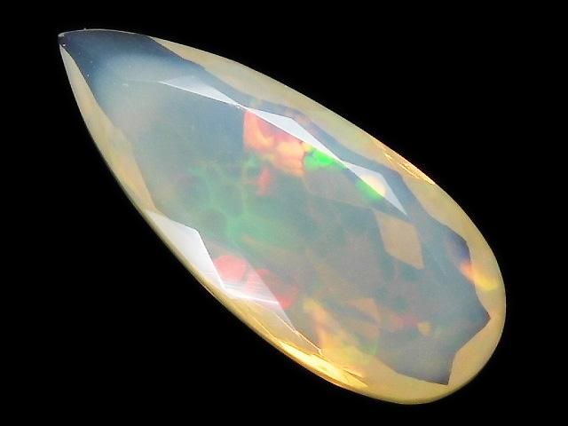 【動画】【1点もの】宝石質エチオピア産オパールAAA ルース ファセットカット 1粒 NO.234の画像