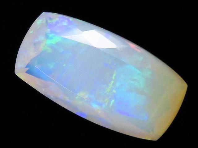 【動画】【1点もの】宝石質エチオピア産オパールAAA ルース ファセットカット 1粒 NO.239の画像