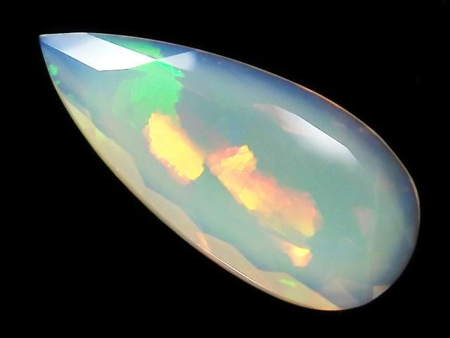 【動画】【1点もの】宝石質エチオピア産オパールAAA ルース ファセットカット 1粒 NO.240の画像