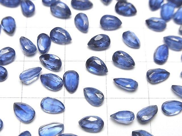 【動画】宝石質カイヤナイトAAA ルース ペアシェイプファセットカット6×3.5mm 3粒 サムネイル3