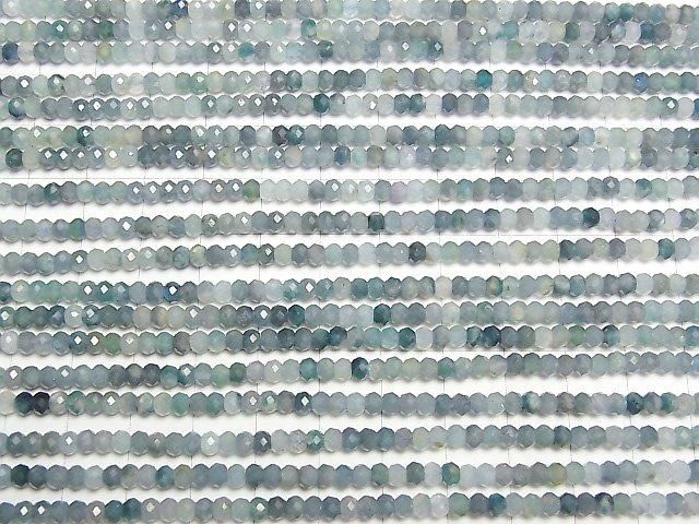 【動画】【素晴らしい輝き】インディゴライトトルマリンAA+ ボタンカット3.5×3.5×2.5mm 1連(約37cm) サムネイル3