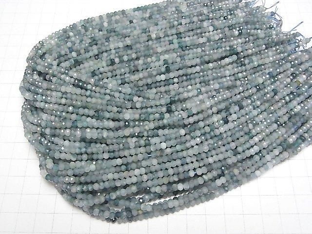【動画】【素晴らしい輝き】インディゴライトトルマリンAA+ ボタンカット3.5×3.5×2.5mm 1連(約37cm) サムネイル4