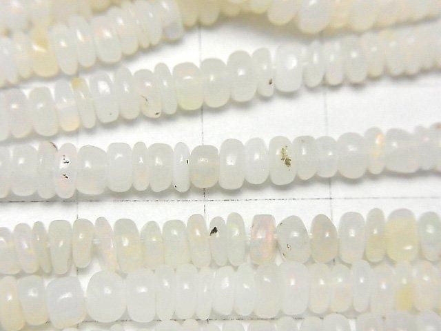 【動画】エチオピア産オパールAA+ ロンデル(ボタン) 半連/1連(約38cm) サムネイル2