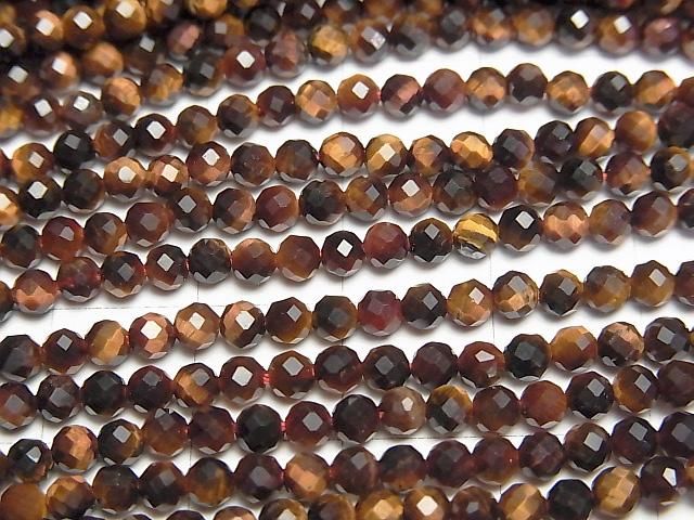 【動画】【素晴らしい輝き】レッドタイガーアイAAA- ラウンドカット3mm 1連(約38cm) サムネイル2