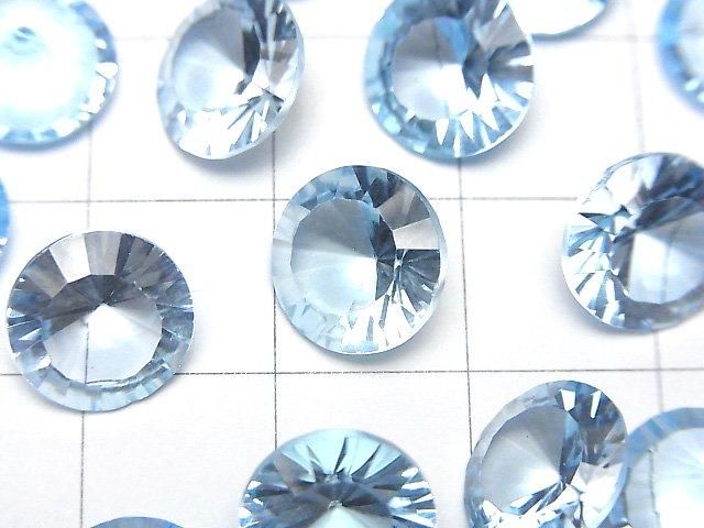 【動画】宝石質スカイブルートパーズAAA ルース ラウンド コンケーブカット10×10mm 1粒 サムネイル2