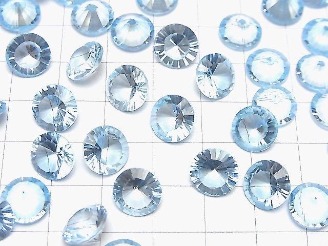 【動画】宝石質スカイブルートパーズAAA ルース ラウンド コンケーブカット10×10mm 1粒 サムネイル4