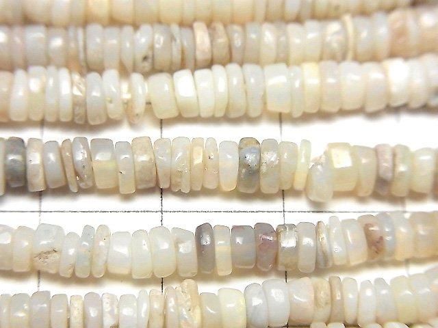 【動画】オーストラリア産プレシャスオパールAA ロンデル(ヘイシ) 1連(約38cm) サムネイル2
