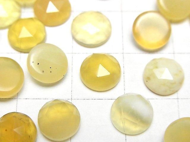 【動画】イエローオパールAA++ ラウンド ローズカット8×8mm 5個 サムネイル2