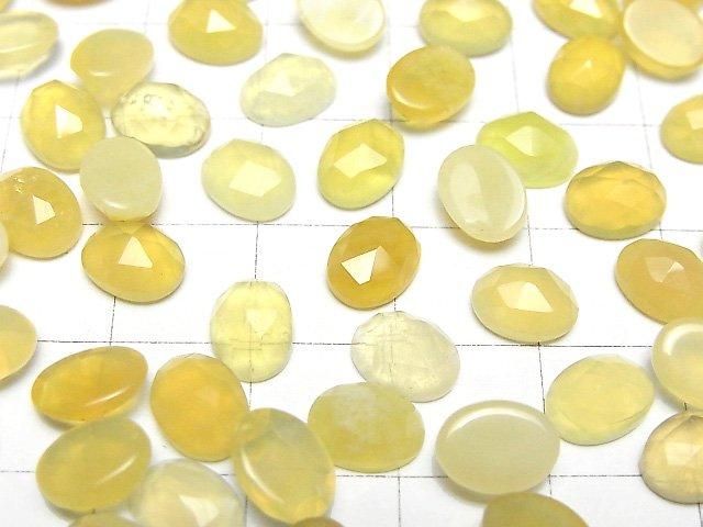 【動画】イエローオパールAA++ オーバル ローズカット8×6mm 5個 サムネイル3