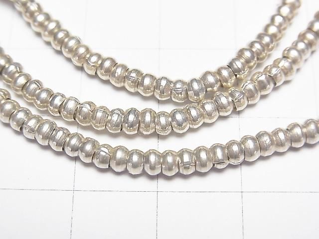 カレンシルバー ロンデル3×3×2mm ホワイトシルバー 10粒 サムネイル2