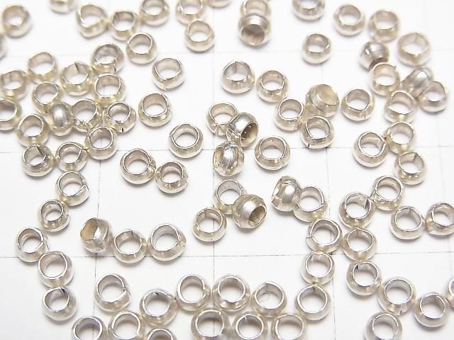 カレンシルバー ロンデル3×3×2mm ホワイトシルバー 10粒 サムネイル3