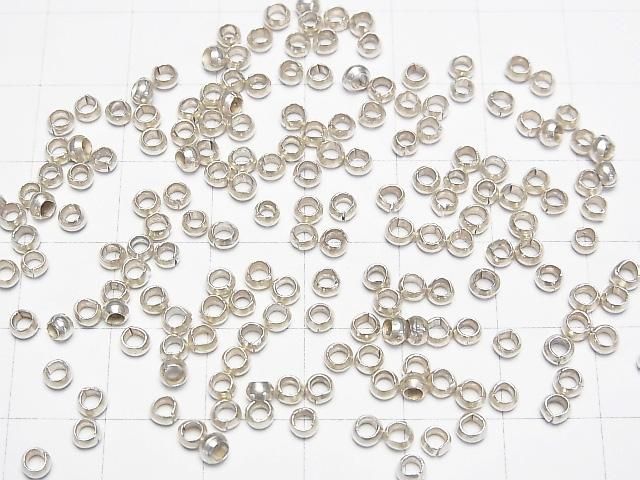 カレンシルバー ロンデル3×3×2mm ホワイトシルバー 10粒 サムネイル4