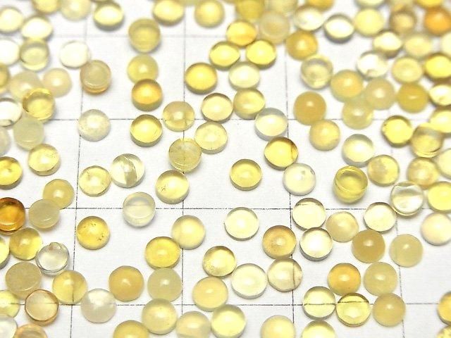【動画】イエローオパールAA++ ラウンド カボション3×3mm 10個 サムネイル3