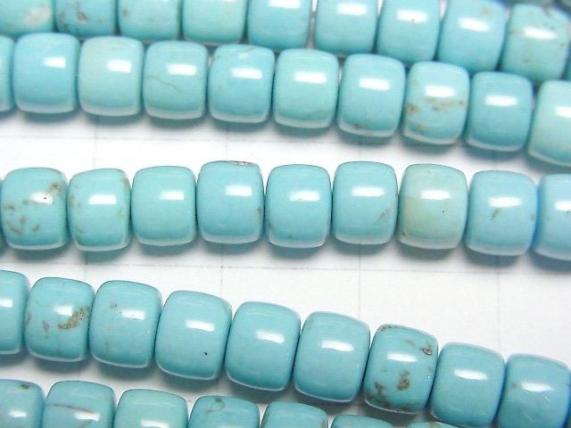 【動画】マグネサイトターコイズ ロンデル(ヘイシ)6×6×4mm 1連(約37cm) サムネイル2