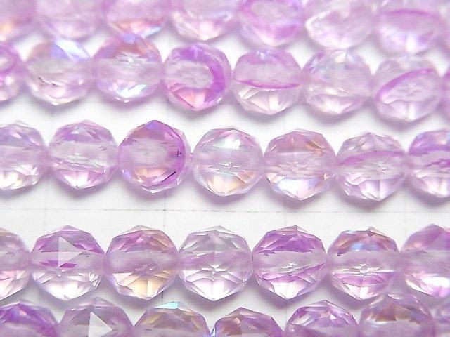 【動画】【素晴らしい輝き】パープルルナフラッシュ スターラウンドカット6mm 1連(約36cm) サムネイル2