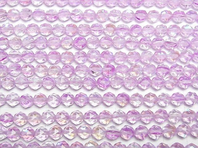 【動画】【素晴らしい輝き】パープルルナフラッシュ スターラウンドカット6mm 1連(約36cm) サムネイル3