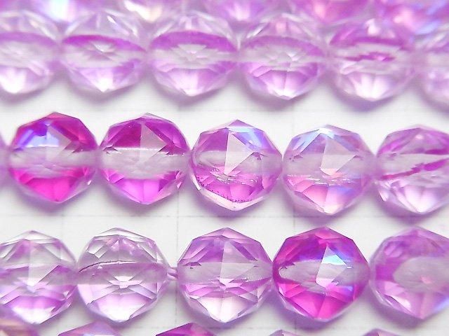 【動画】【素晴らしい輝き】パープルルナフラッシュ スターラウンドカット8mm 1連(約36cm) サムネイル2
