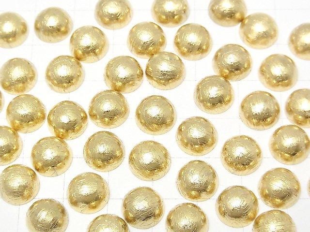 【動画】メテオライト(アルタイ隕石) ラウンド カボション10×10mm イエローゴールド 1個 サムネイル4